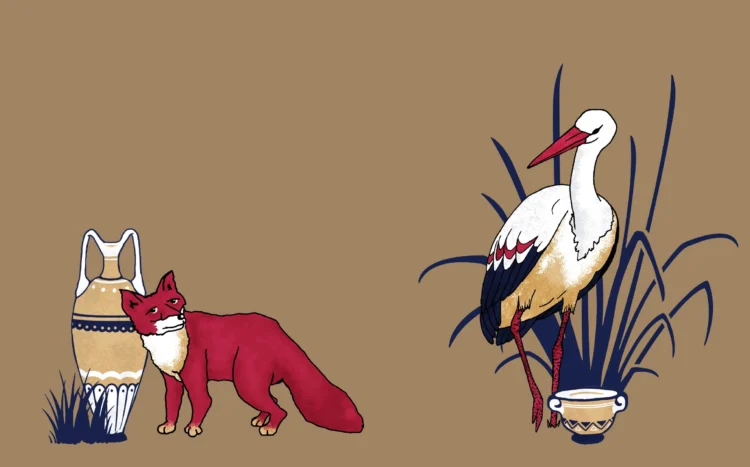 Brand illustrations for the National Trust Myth and Mythmaking fables by Kati Lacey brand illustrator