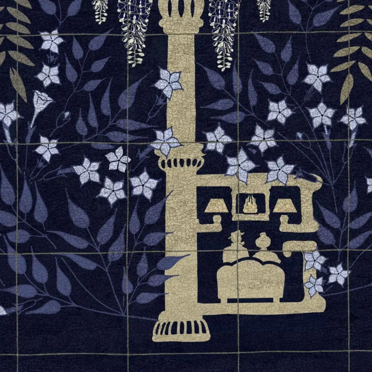 Detail of Red Cross Garden Heritage Poster Illustration by Kati Lacey