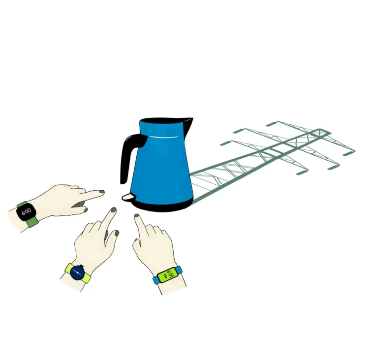Editorial illustrations for alumni magazine energy supply by Kati Lacey Editorial illustrator