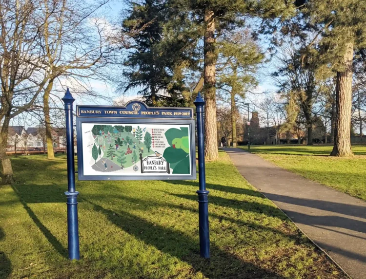 Illustrated Park Map of Banbury Park Centenary