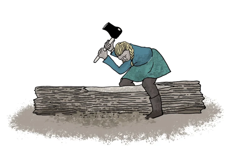 Iron Age Activities Carpintery Cherish Project Educational illustrations by Kati Lacey