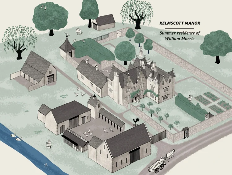 Map illustrator illustration service for events venues museums festivals