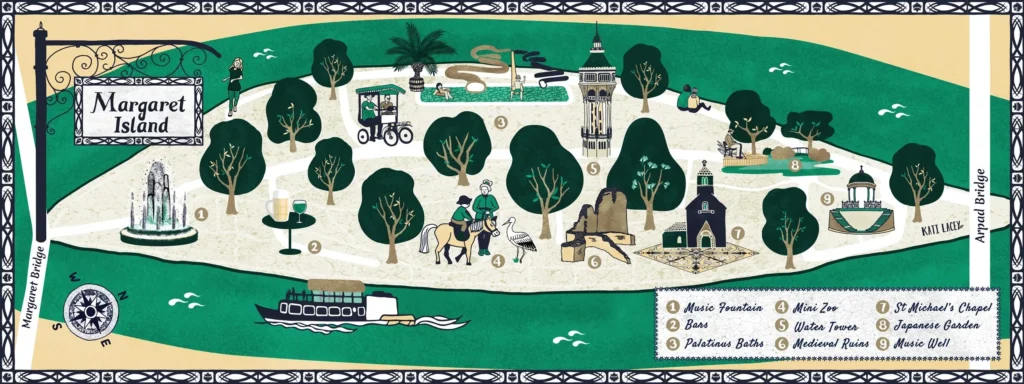 Margaret island map illustration by Kati Lacey Margaret island map illustration by Kati Lacey