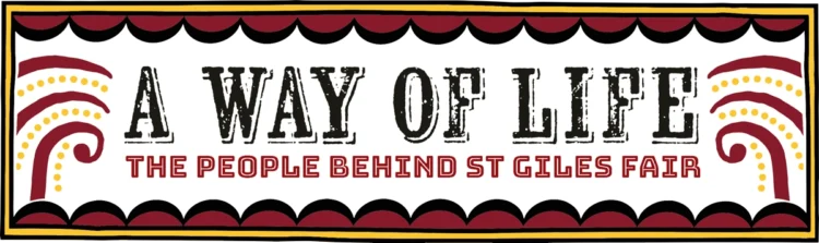 Stories of fairs St Giles Exhibition logo MoX by Kati Lacey Freelance brand illustrator