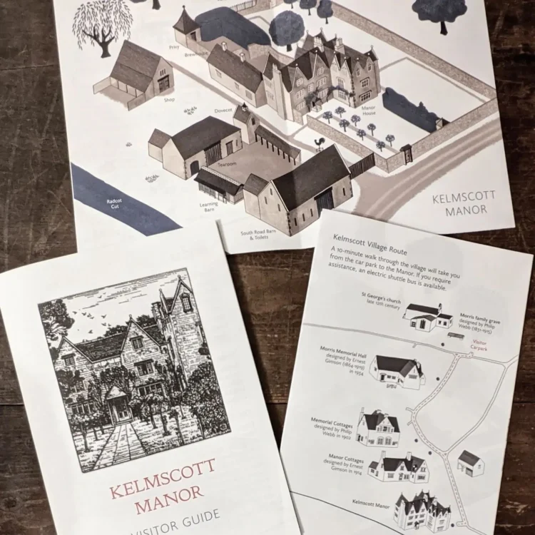 Village map illustration for Kelmscott by Kati Lacey map illustrator