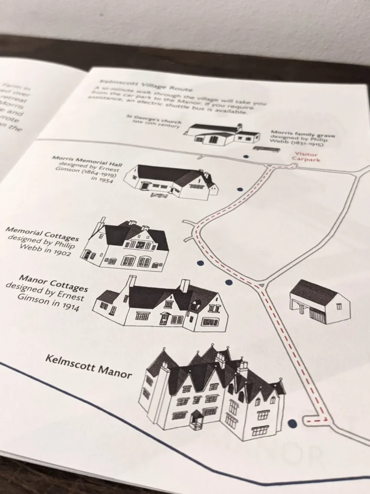 Village map simple illustration for Kelmscott by Kati Lacey map illustrator
