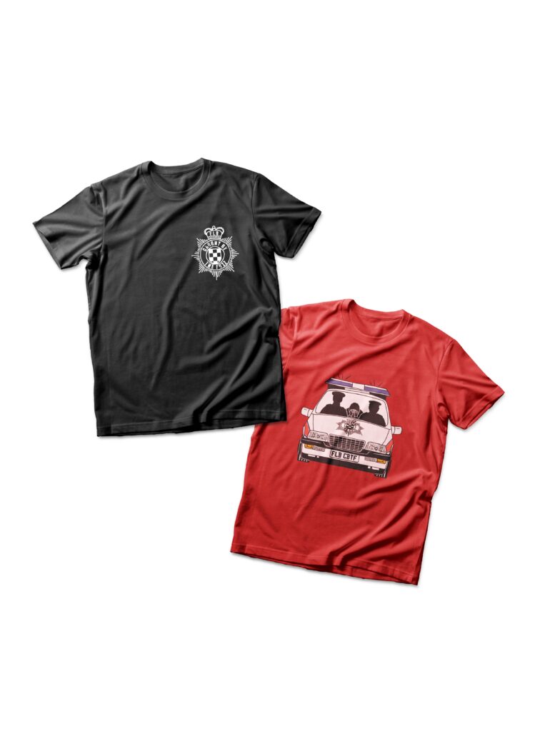 brand illustration for music shop merchandise t shirts