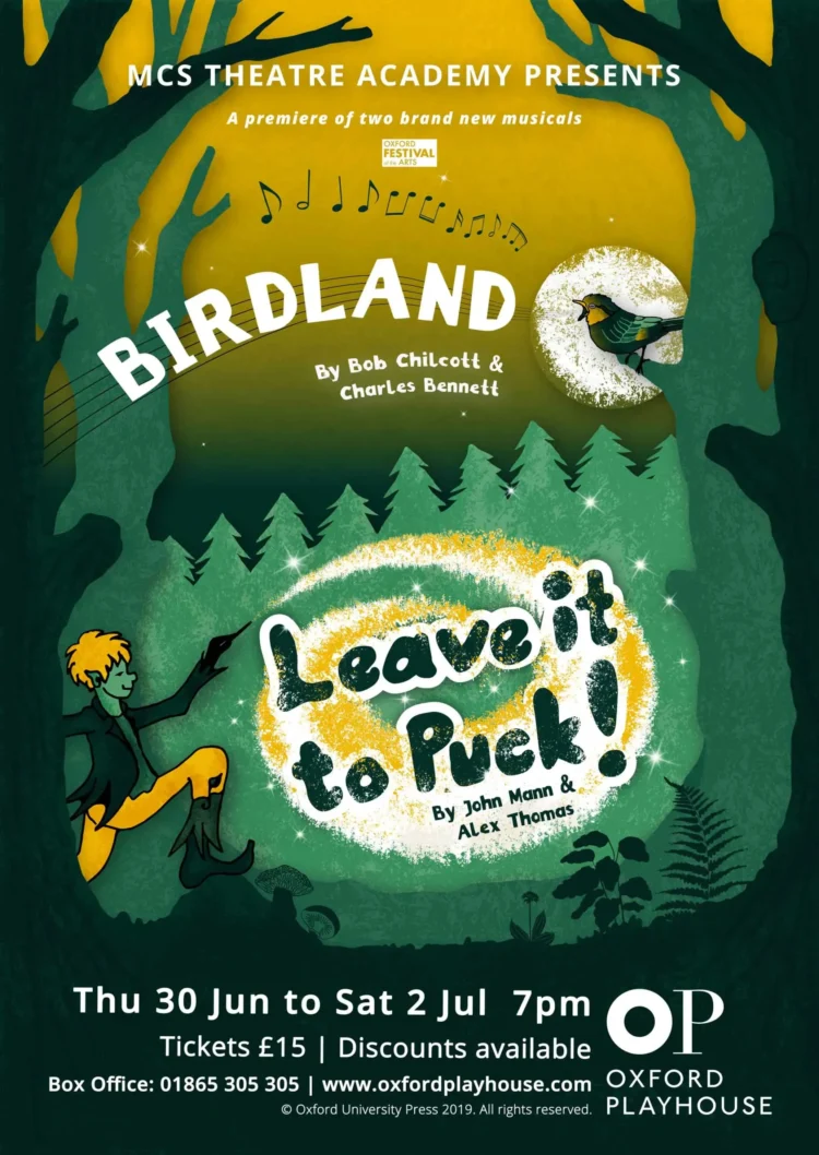 enchanted forest woodland theatre poster illustration mag