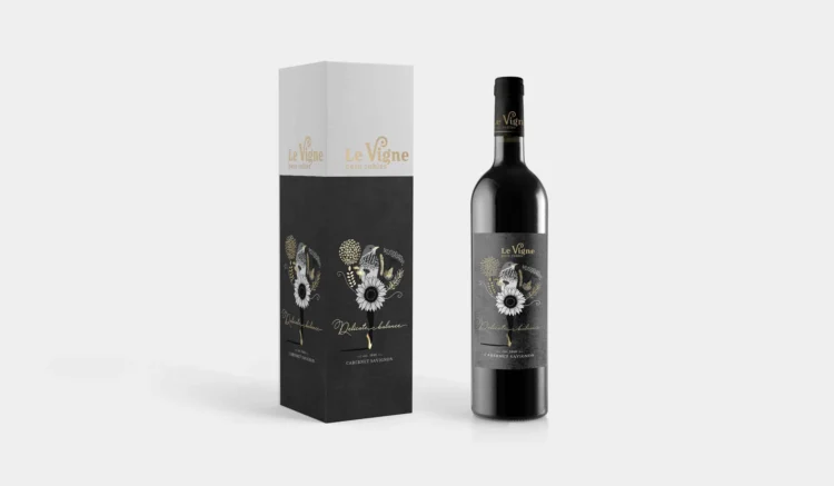 wine label packaging box design with illustration by kati lacey freelance illustrator