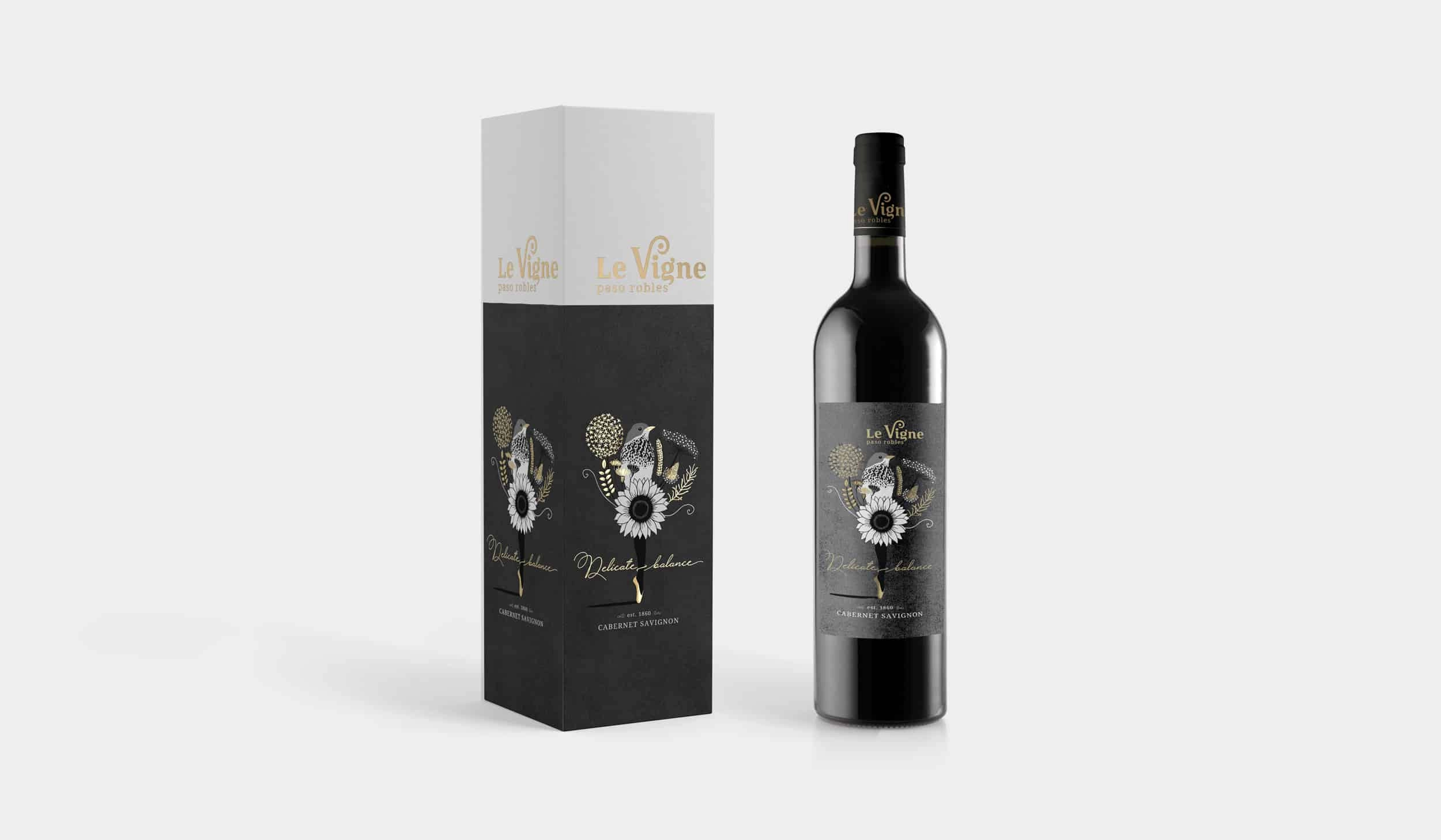 wine label packaging box design with illustration by kati lacey freelance illustrator